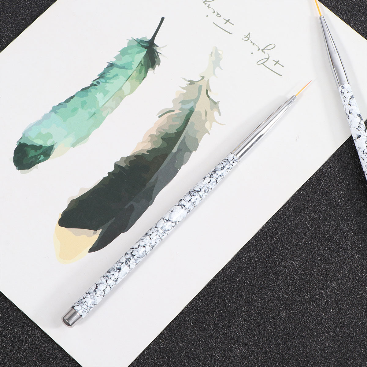 Brush Bristle Set - Zestaw 3 pędzli do zdobienia paznokci